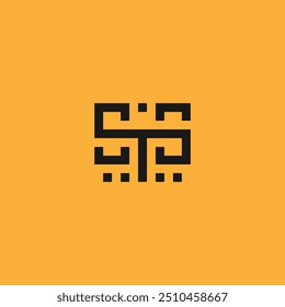 ILUSTRACIÓN VECTORIAL de diseño de logotipo de carta STS para Descarga.