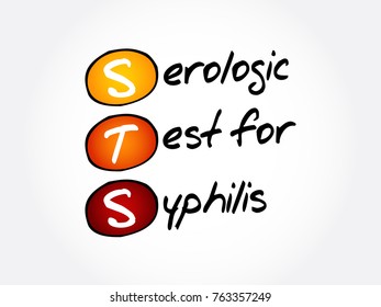 STS - Serologic Test for Syphilis acronym, concept background