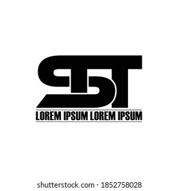 STT letter monogram logo design vector