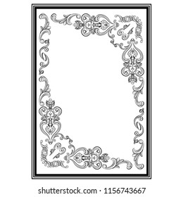 Stucco frame. Moldings. Stucco pattern