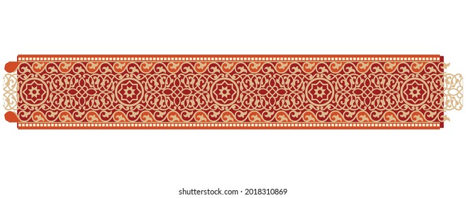 stucco pattern flower decorative isolated on the white background