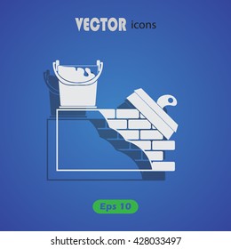 Stucco wall vector icon