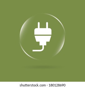 stuck energy design over green background vector illustration