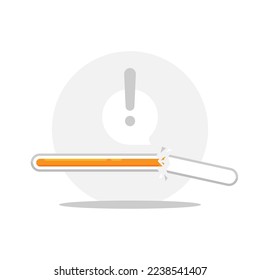 Statusfortschrittsleiste, Fehler beim Laden, konnte nicht geladen werden, tippen Sie auf Concept-Illustration flach design Vektor eps10 erneut. modernes grafisches Element zur Landung, leerer Zustand ui, Infografik, Symbol
