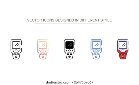 Stud Finder icon design with white background stock illustration