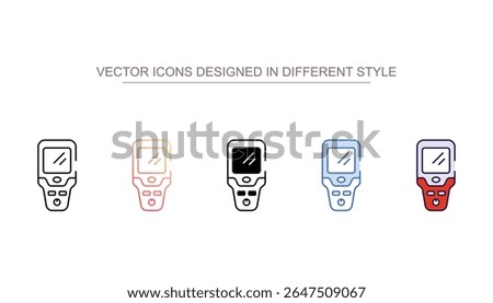 Stud Finder icon design with white background stock illustration