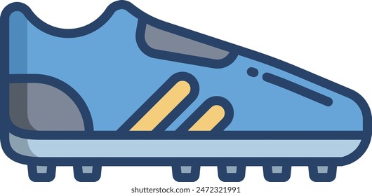 stud shoe linear color vector illustration