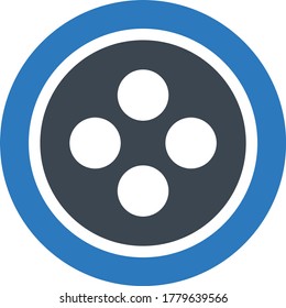 stud vector glyph color icon 