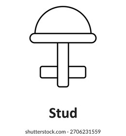 Icono del Vector del perno prisionero que puede modificar o editar fácilmente

