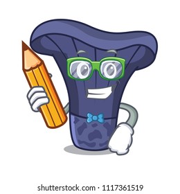 Student actarius indigo mushroom character cartoon
