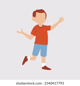 Student activity flat illustration vector element
