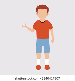 Student activity flat illustration vector element