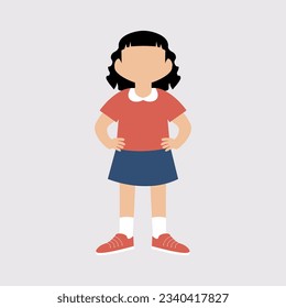 Student activity flat illustration vector element