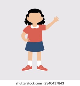 Student activity flat illustration vector element