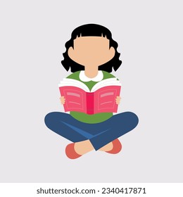 Student activity flat illustration vector element