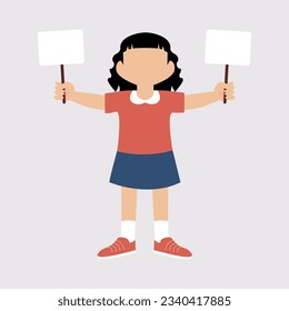 Student activity flat illustration vector element