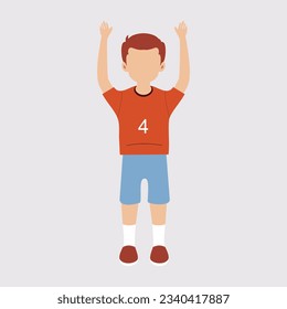 Student activity flat illustration vector element