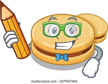 Student alfajores with in the cartoon shape