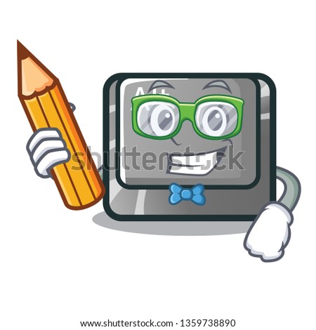 Student alt button isolated with the mascot