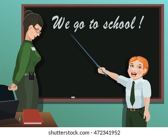 The student answers the task of the teacher 