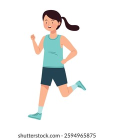 Student Athlete Jogging for Physical Activity