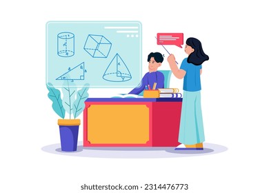 A student attends a tutoring session for help in a difficult subject.