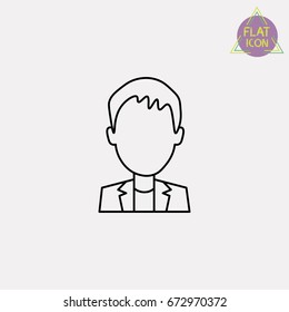 student avatar line icon