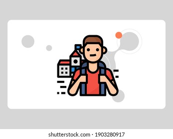 avatar estudiantil de fondo blanco