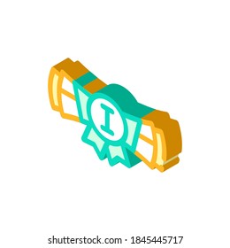 Studentenprämie Icon Vektorgrafik. Studentenpreiszeichen. einzelne Symbolillustration