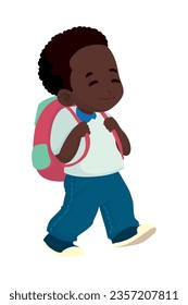 student back to school with bag icon isolated