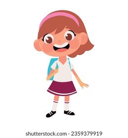 student back to school with bag icon isolated