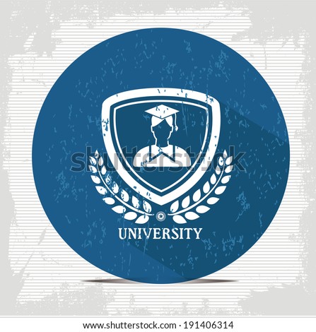 Student badge symbol,vector