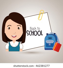 student bag book school vector illustration eps 10