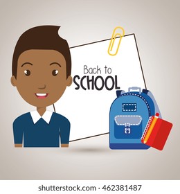 student bag book school vector illustration eps 10