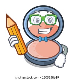 Student blush on in the shape character