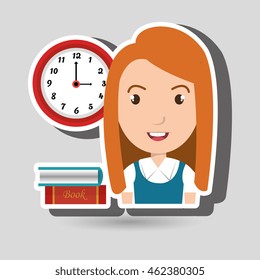 student board books watch vector illustration eps 10