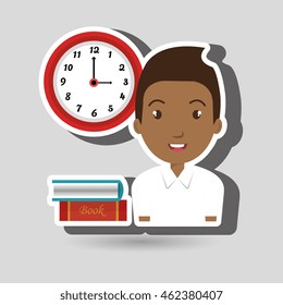 student board books watch vector illustration eps 10
