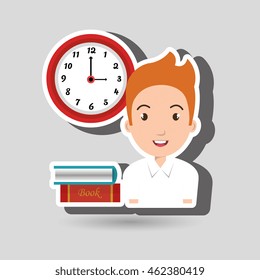 student board books watch vector illustration eps 10