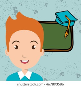 student board watch graduation vector illustration graphic