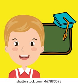 student board watch graduation vector illustration graphic
