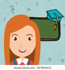 student board watch graduation vector illustration graphic