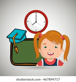 student board watch graduation vector illustration graphic