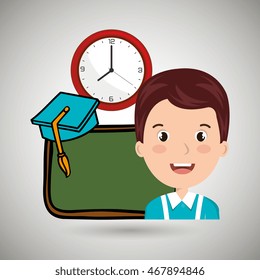 student board watch graduation vector illustration graphic