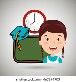 student board watch graduation vector illustration graphic