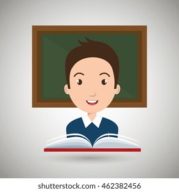 student book board uniform vector illustration eps 10