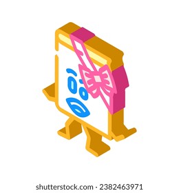 student book character isometric icon vector. student book character sign. isolated symbol illustration