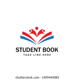 student book education logo design