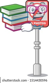 Student with book no camera on edge mascot road