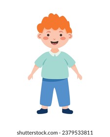 student boy illustration vector isolated