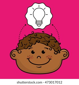 student boy study icon vector illustration design